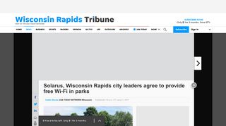 Solarus, Wisconsin Rapids city leaders agree to provide free Wi-Fi in ...