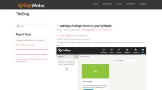 Adding a Soldigo Store to your Website | EzyWebs: Creating your own ...
