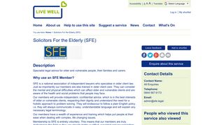 Solicitors For the Elderly (SFE) | The Live Well Directory for Liverpool ...