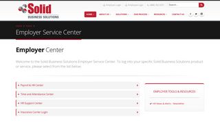 Employer Service Center - Solid Business Solutions