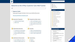 WELCOME to the STPay Customer Care HELP Centre