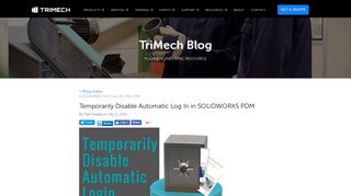 Temporarily Disable Automatic Log In in SOLIDWORKS PDM