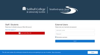 Moodle 18/19: Log in to the site