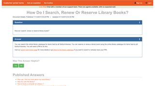 How do I search, renew or reserve library books? - Solihull Council ...