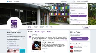 Solihull Sixth Form (@sfcsapply) | Twitter