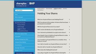 Holding Your Shares | Shareplus