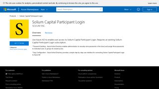Solium Capital Participant Login - Azure Marketplace - Microsoft