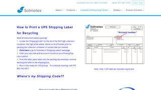 Shipping Label Instructions - Solmetex