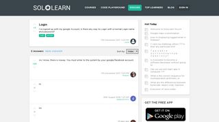 Login | SoloLearn: Learn to code for FREE!