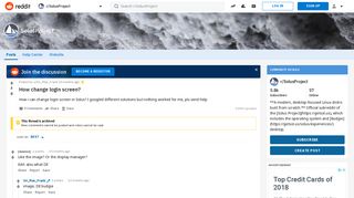 How change login screen? : SolusProject - Reddit