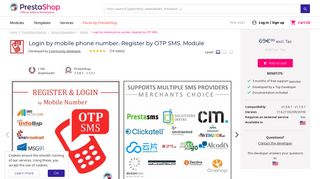 Login by mobile phone number. Register by OTP SMS. - PrestaShop ...