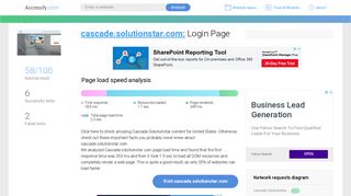 Access cascade.solutionstar.com. Login Page