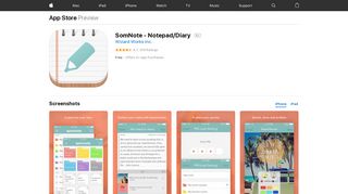 SomNote - Notepad/Diary on the App Store - iTunes - Apple