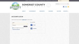 Account Log In | Somerset County
