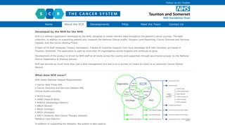 About the SCR - Somerset Cancer Register