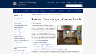 Somerset Trust Company Campus Branch - UPJ - University of ...
