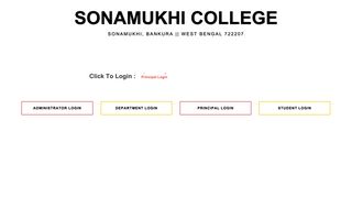 Log In Page - sonamukhi college