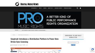 Songtradr Introduces a Distribution Platform to Power Data-Driven ...