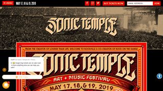 Sonic Temple | May 17th - 19th, 2019 | Mapfre Stadium, Columbus, OH