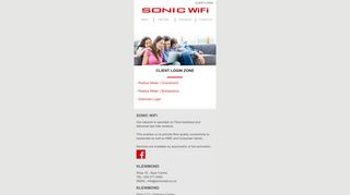 Sonic Wifi | Client Login
