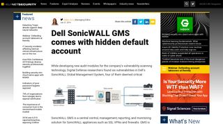 Dell SonicWALL GMS comes with hidden default account - Help Net ...