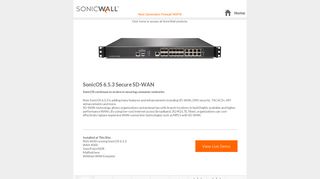 SonicWALL Live Demo Next Generation Firewall NGFW & UTM