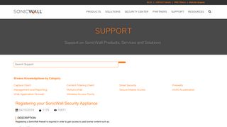 Registering your SonicWall Security Appliance | SonicWall