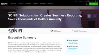 Splunk at SONIFI Solutions