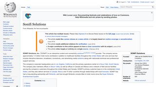 Sonifi Solutions - Wikipedia