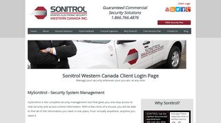 My Sonitrol Client Login Commercial Security Alarms - CCTV
