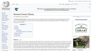 Sonoma County Library - Wikipedia