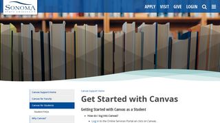 Get Started with Canvas | Canvas Support Center at Sonoma State ...