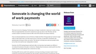 Sonovate is changing the world of work payments - Press Release Wire