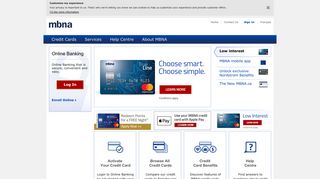 MBNA Canada MasterCard® Credit Card