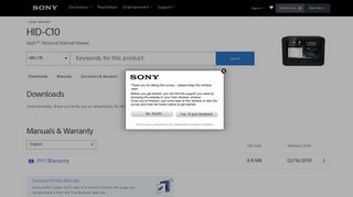 Support for HID-C10 | Downloads, Manuals, Tutorials and FAQs | Sony ...