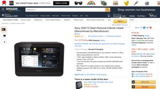 Amazon.com: Sony HIDC10 Dash Personal Internet Viewer ...