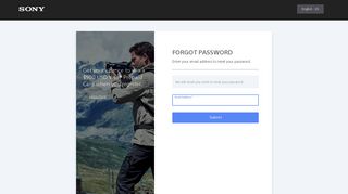 Forgot Password | Sony Product Registration