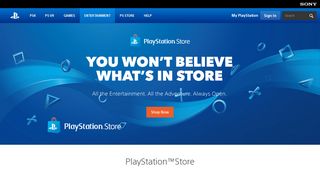 PlayStation Store - PlayStation