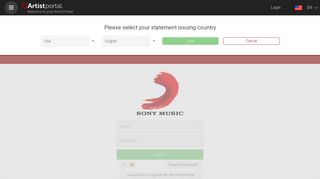 Sony Music - Artist Portal