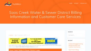 Soos Creek Water & Sewer District Billing ... - Pay Bill Information