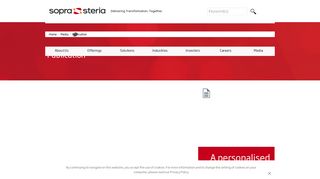 A personalised portal for 10000 international employees - Sopra Steria