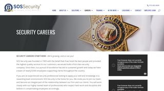 Security Guard Jobs, Security Officer Jobs, SOS Security Careers