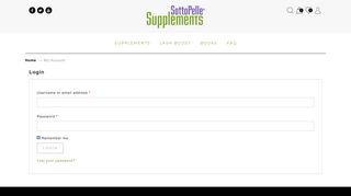 My Account — SottoPelle® Supplements Store