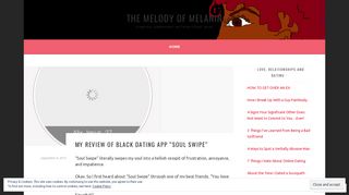 My Review of Black Dating App “Soul Swipe” – The Melody of Melanin