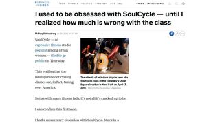 Why I stopped going to SoulCycle - Business Insider