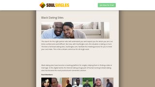 Best Black Dating Sites - SoulSingles.com