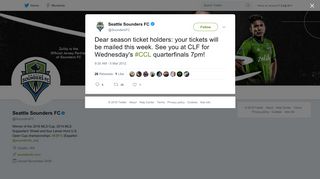 Seattle Sounders FC on Twitter: 