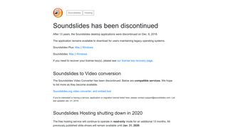 Soundslides: Soundslides is closed