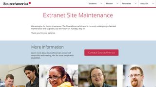 Extranet Site Maintenance | SourceAmerica