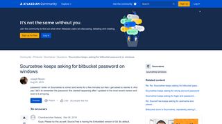 Sourcetree keeps asking for bitbucket password on ...